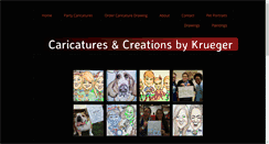 Desktop Screenshot of caricaturesandcreationsbykrueger.com